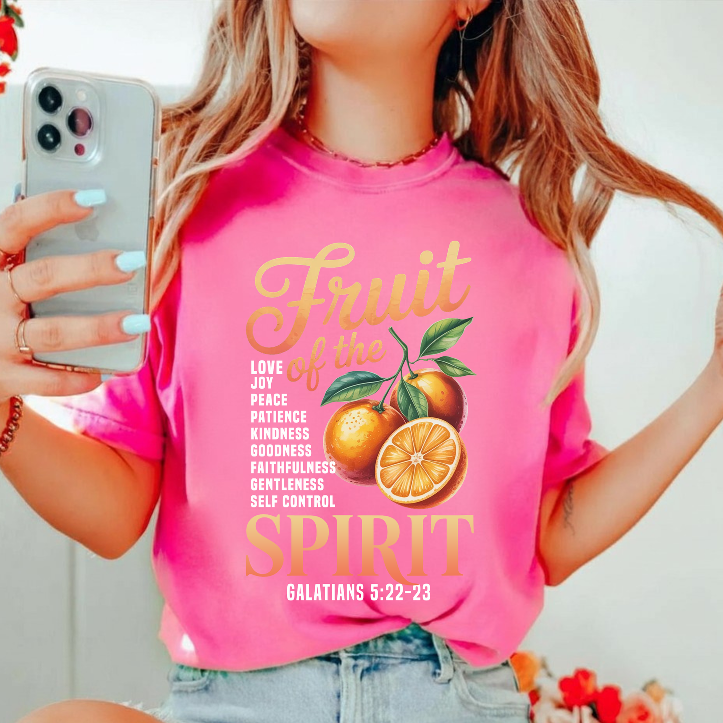 Fruit of the Spirit T-Shirt — Christian Faith Graphic Tee (Galatians 5:22-23)