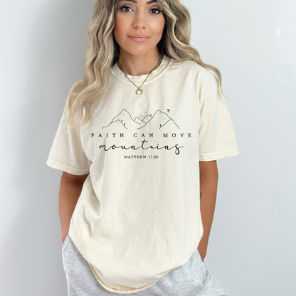 FAITH CAN MOVE MOUNTAINS UNISEX TEE