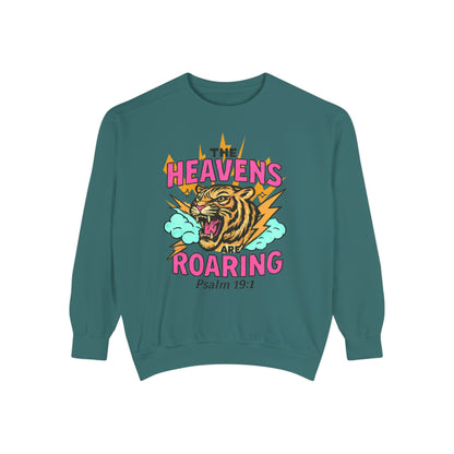 Roaring Heavens Sweatshirt – Psalm 19:1 Graphic Crewneck