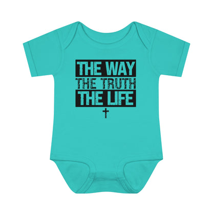 THE WAY THE TRUTH THE LIFE BABY BODYSUIT