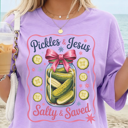 Pickles & Jesus “Salty & Saved” T-Shirt