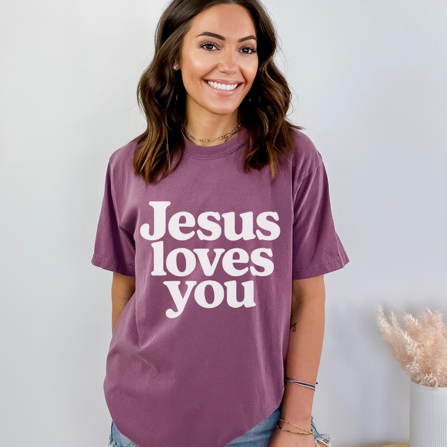 Jesus Loves You T-Shirt — Vintage Church Faith Graphic Tee