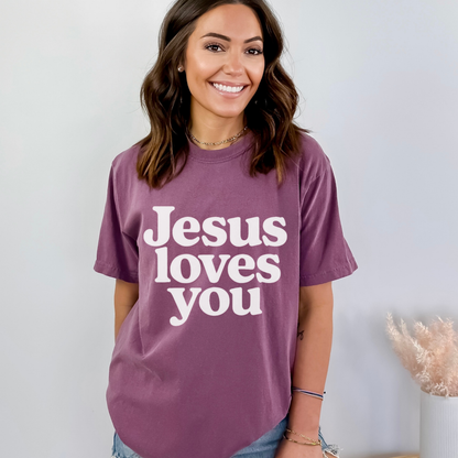Jesus Loves You T-Shirt — Vintage Church Faith Graphic Tee