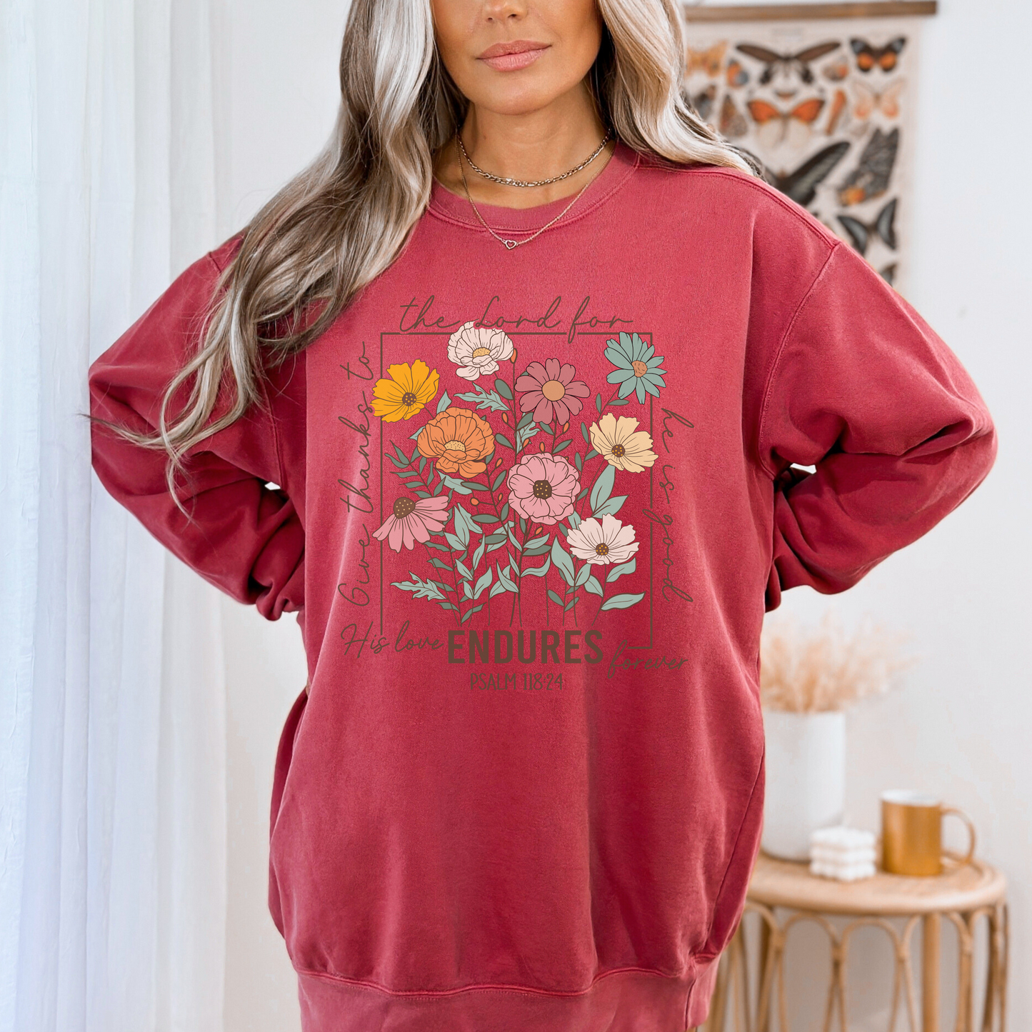 GIVE THANKS TO THE LORD UNISEX SWEATSHIRT