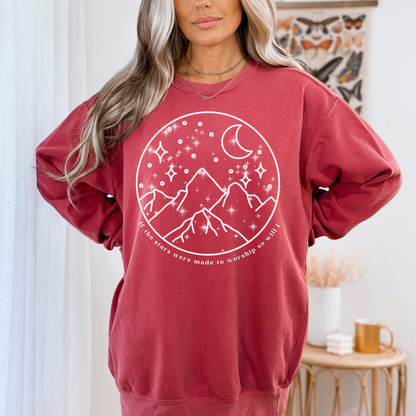 IF THE STARS WERE MADE TO WORSHIP UNISEX SWEATSHIRT