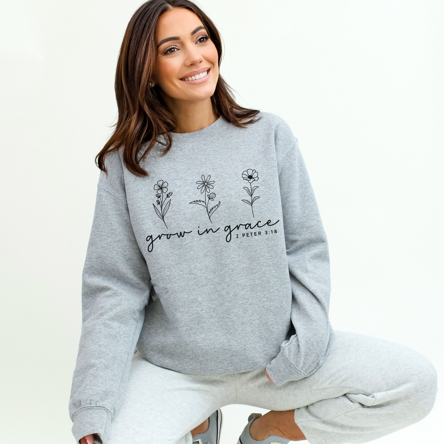 GROW IN GRACE CREWNECK SWEATSHIRT