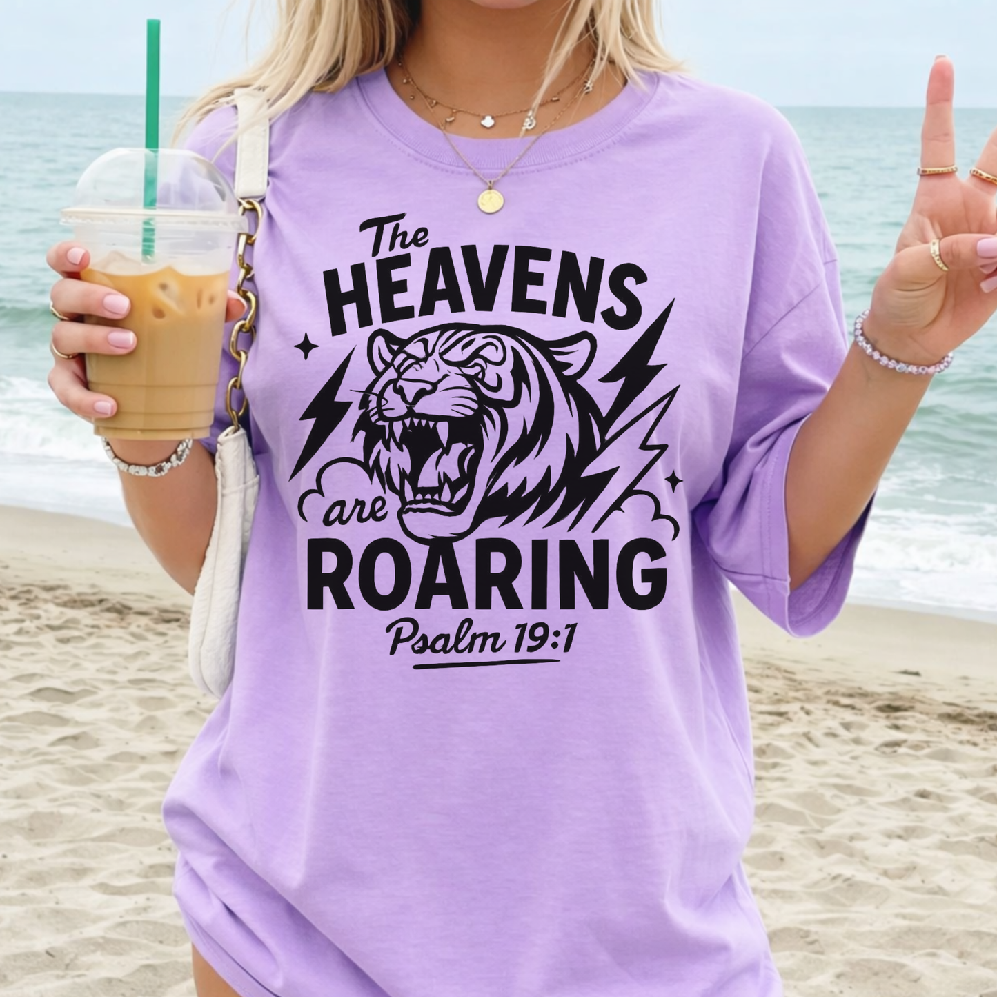 The Heavens Are Roaring Psalm 19:1 T-Shirt