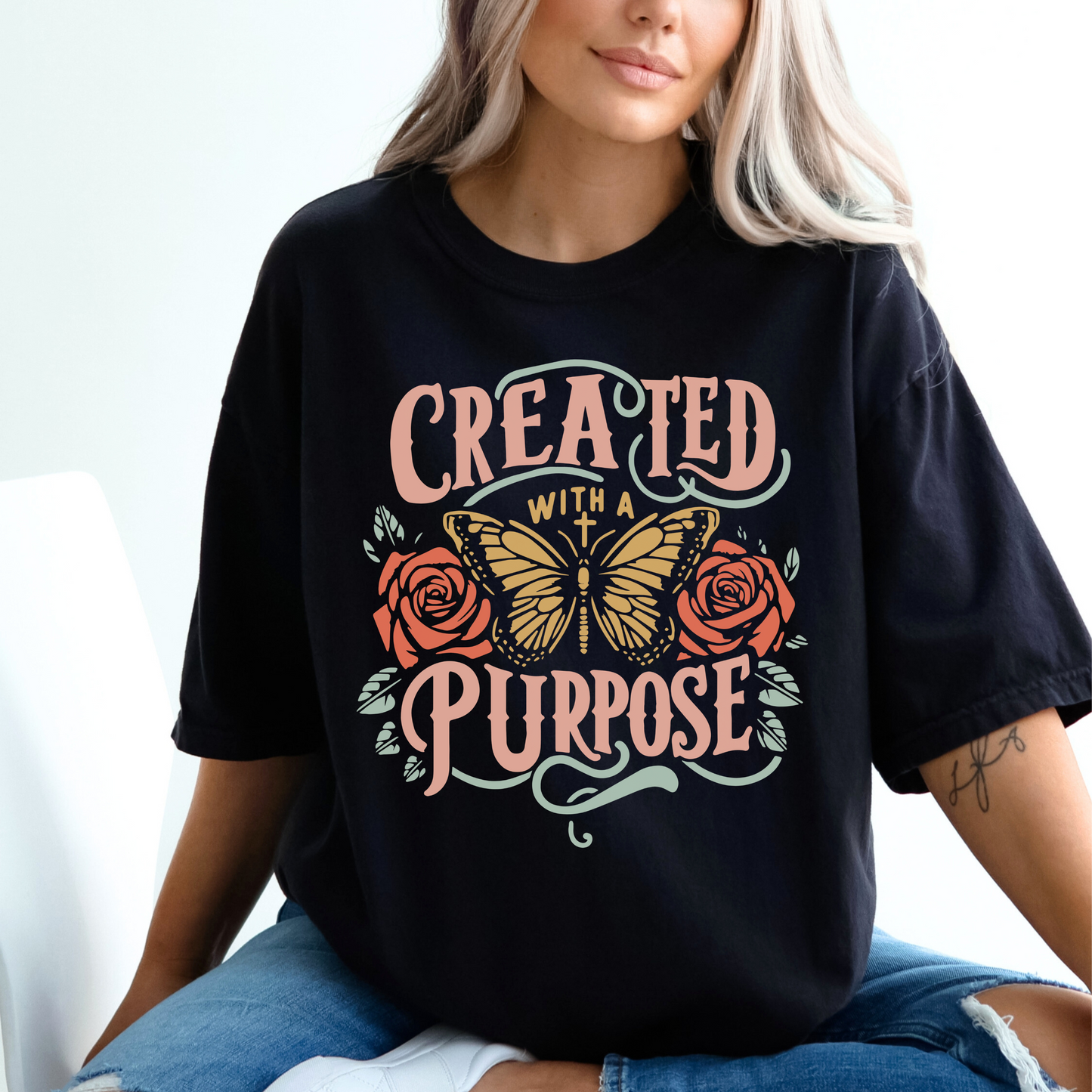 CREATED WITH A PURPOSE UNISEX TEE