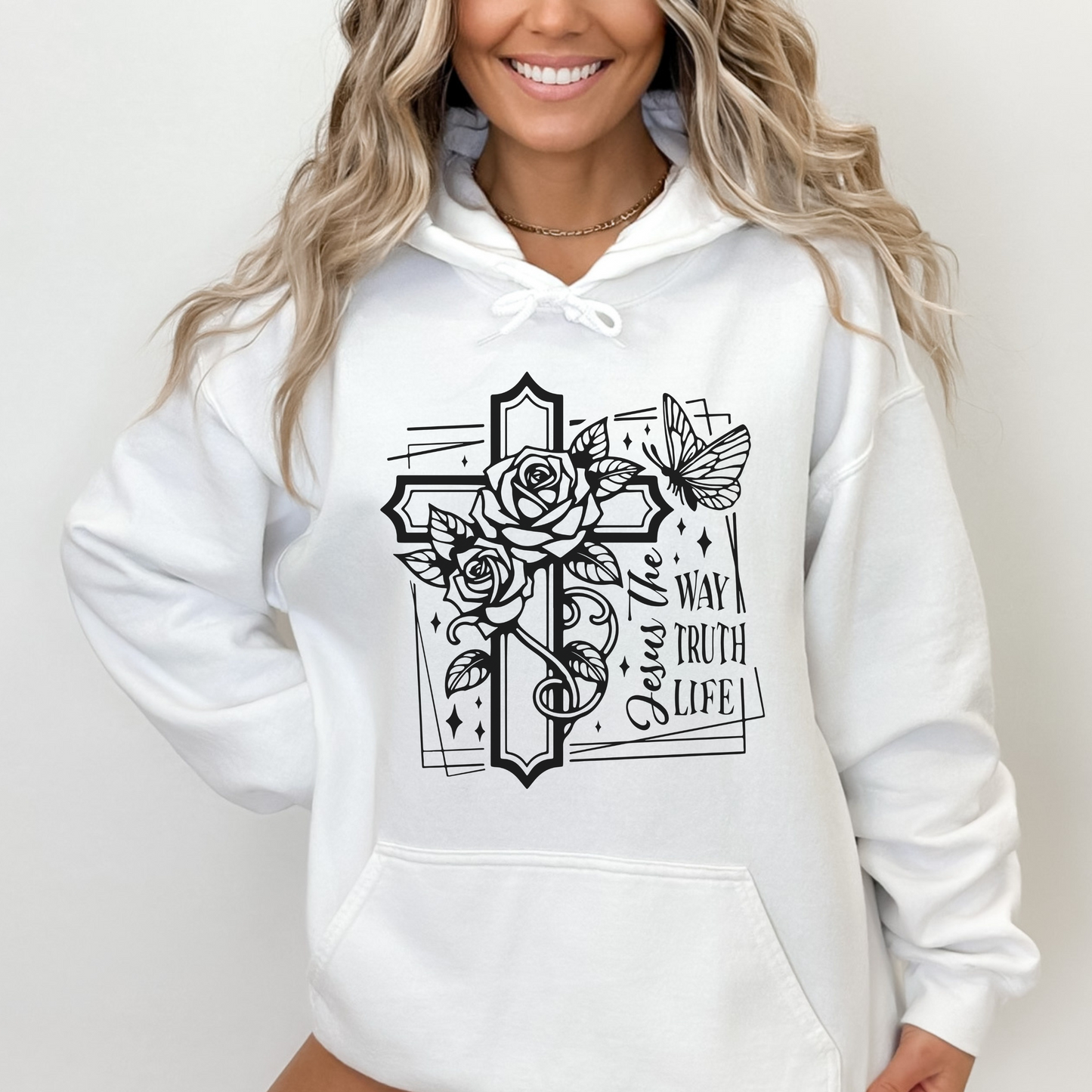 JESUS THE WAY THE TRUTH THE LIFE UNISEX HOODIE