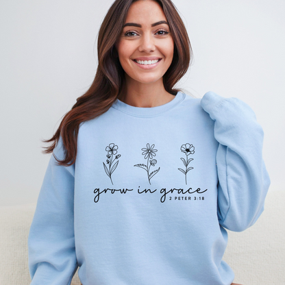 GROW IN GRACE CREWNECK SWEATSHIRT