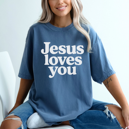 Jesus Loves You T-Shirt — Vintage Church Faith Graphic Tee