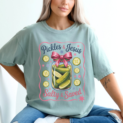 Pickles & Jesus “Salty & Saved” T-Shirt