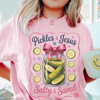 Pickles & Jesus “Salty & Saved” T-Shirt