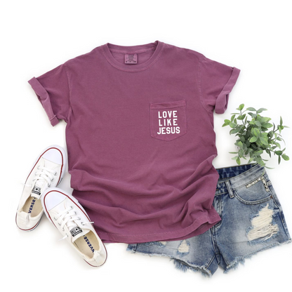 LOVE LIKE JESUS POCKET TEE