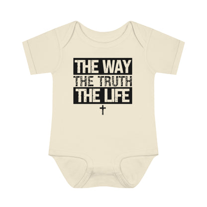 THE WAY THE TRUTH THE LIFE BABY BODYSUIT