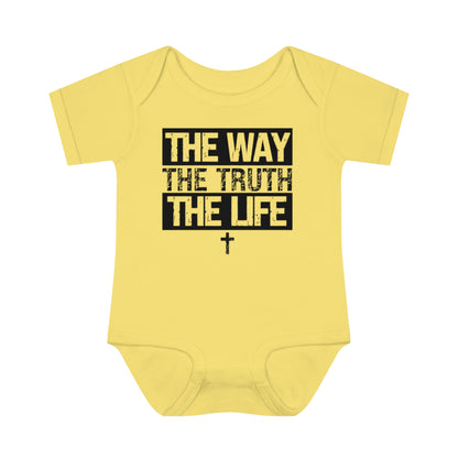 THE WAY THE TRUTH THE LIFE BABY BODYSUIT