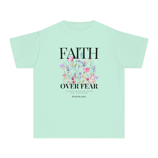 FAITH OVER FEAR YOUTH TEE