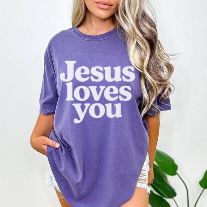 Jesus Loves You T-Shirt — Vintage Church Faith Graphic Tee
