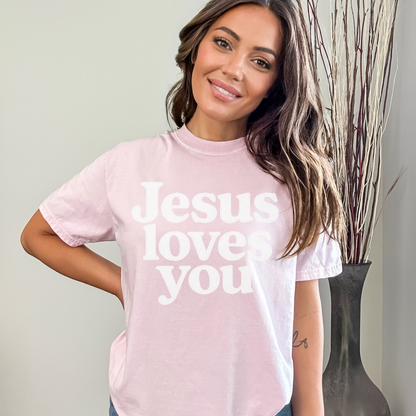 Jesus Loves You T-Shirt — Vintage Church Faith Graphic Tee