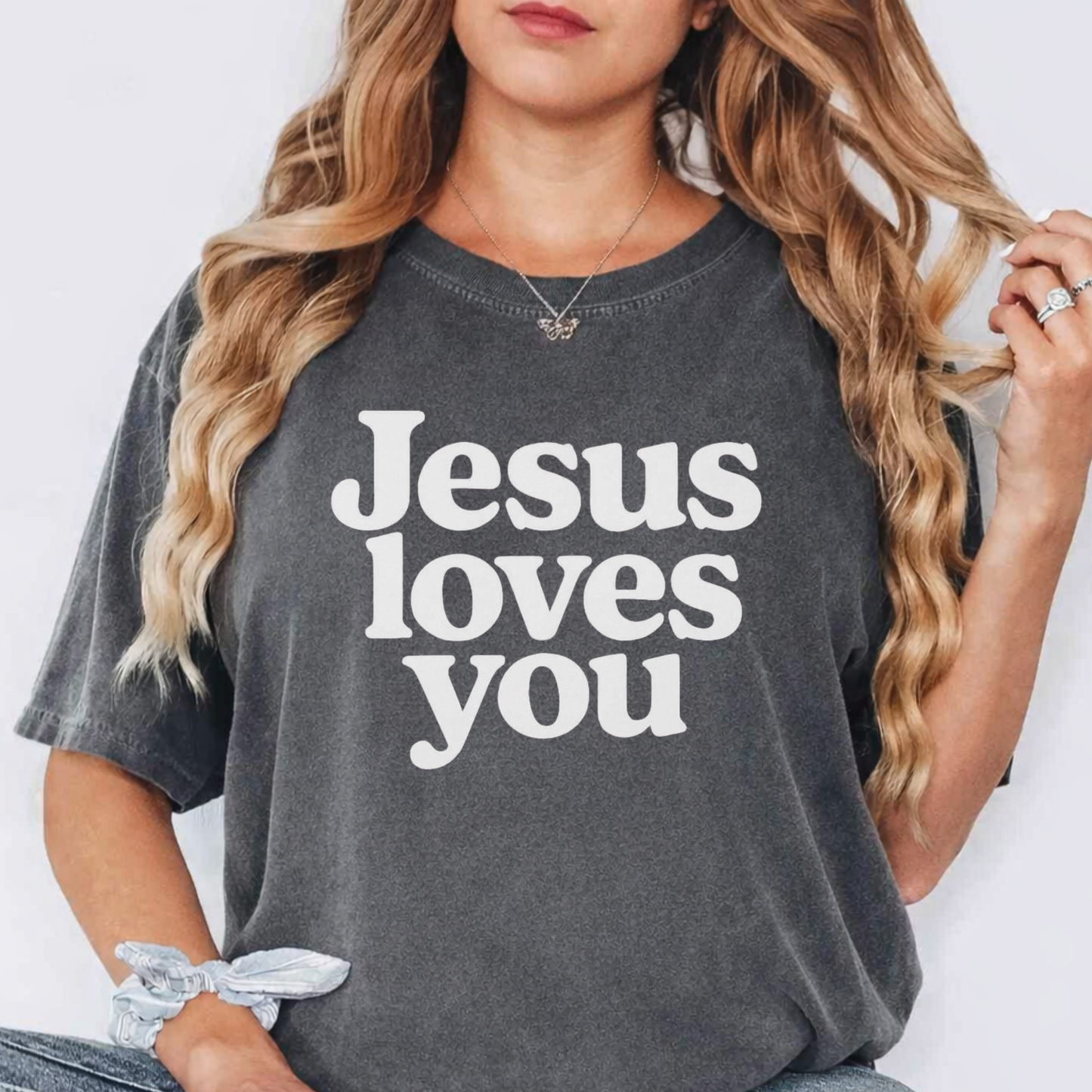 Jesus Loves You T-Shirt — Vintage Church Faith Graphic Tee