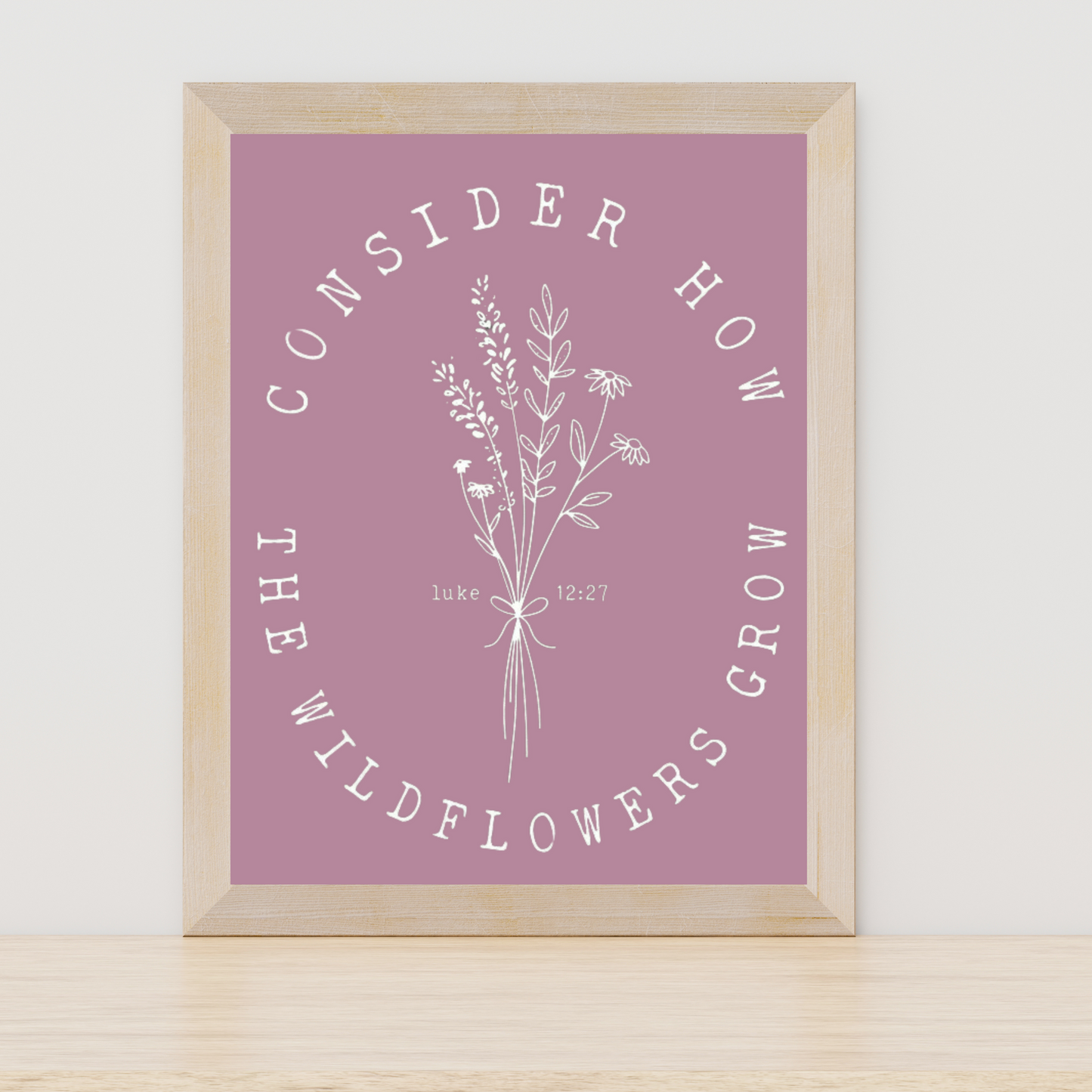 CONSIDER HOW THE WILDFLOWERS GROW PRINT