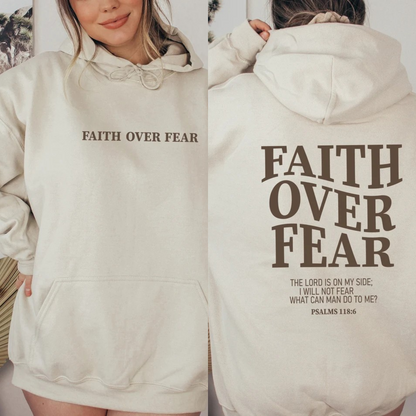 FAITH OVER FEAR UNISEX HOODIE