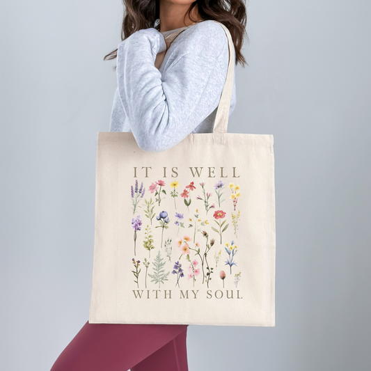 IT IS WELL WITH MY SOUL TOTE BAG