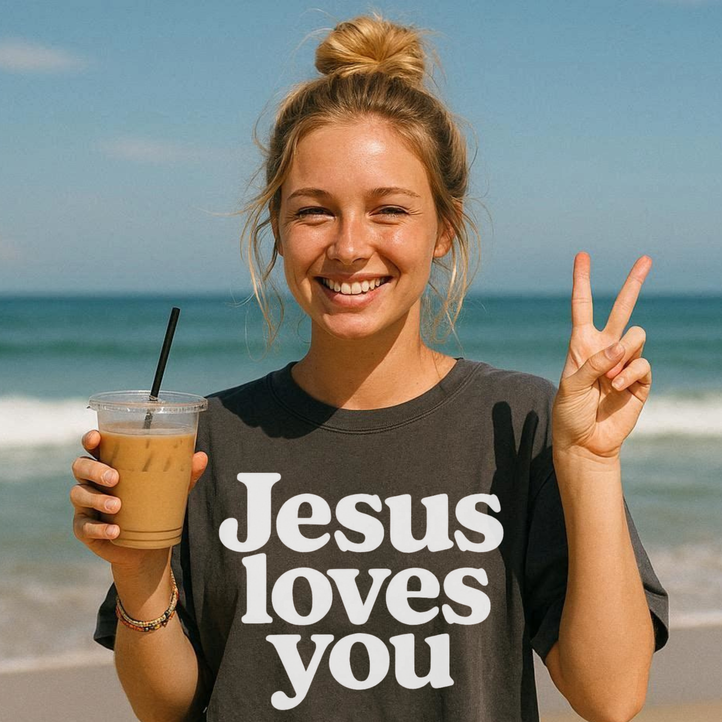 Jesus Loves You T-Shirt — Vintage Church Faith Graphic Tee