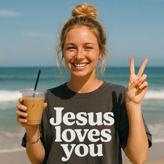 Jesus Loves You T-Shirt — Vintage Church Faith Graphic Tee