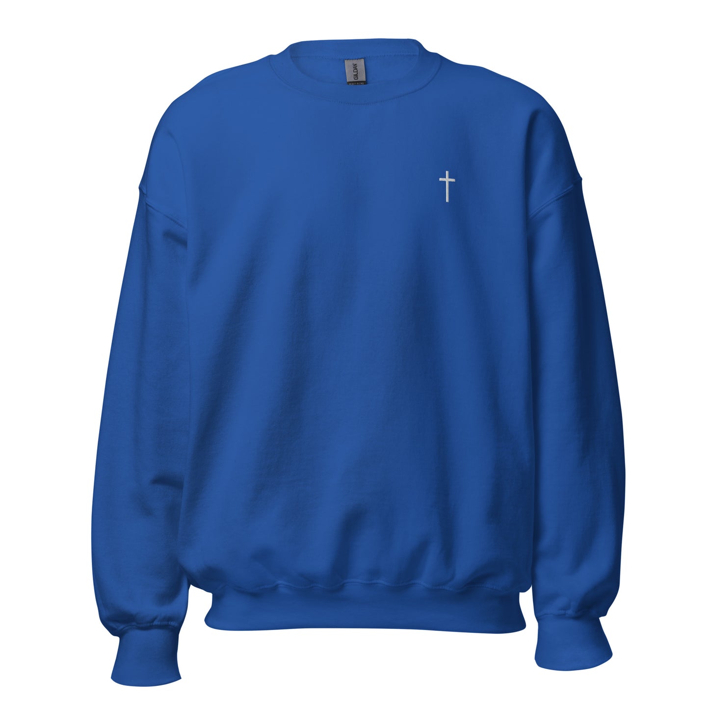 EMBROIDERED CROSS UNISEX SWEATSHIRT