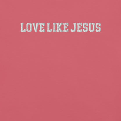 EMBROIDERED LOVE LIKE JESUS UNISEX TEE